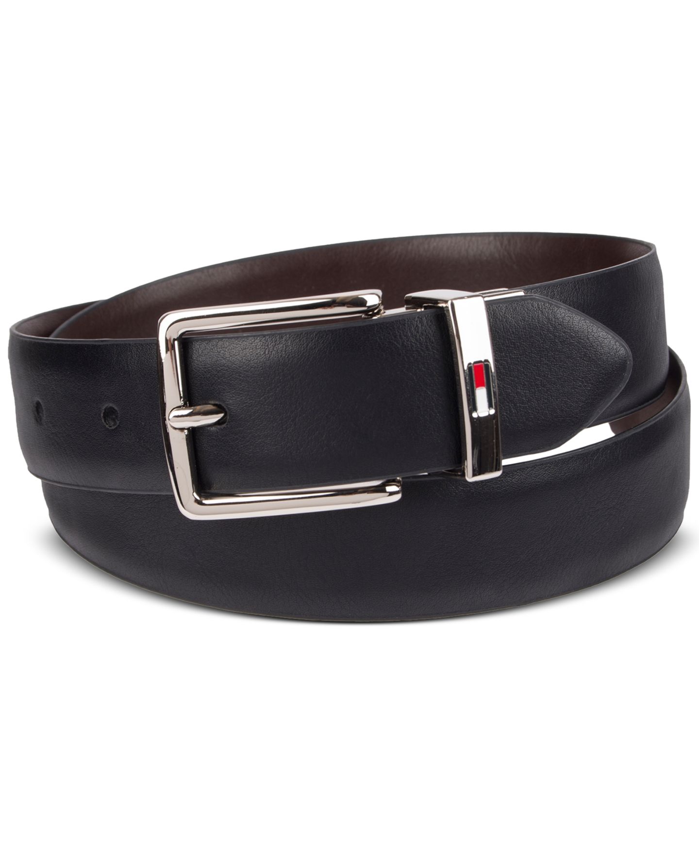 Ремень Tommy Hilfiger Reversible Dress Belt with Logo Buckle для мальчиков — фото 3