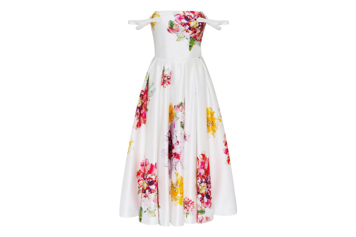 Women's Tea-length floral dress