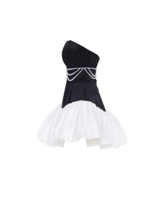 Women's Swan-like mini corset dress