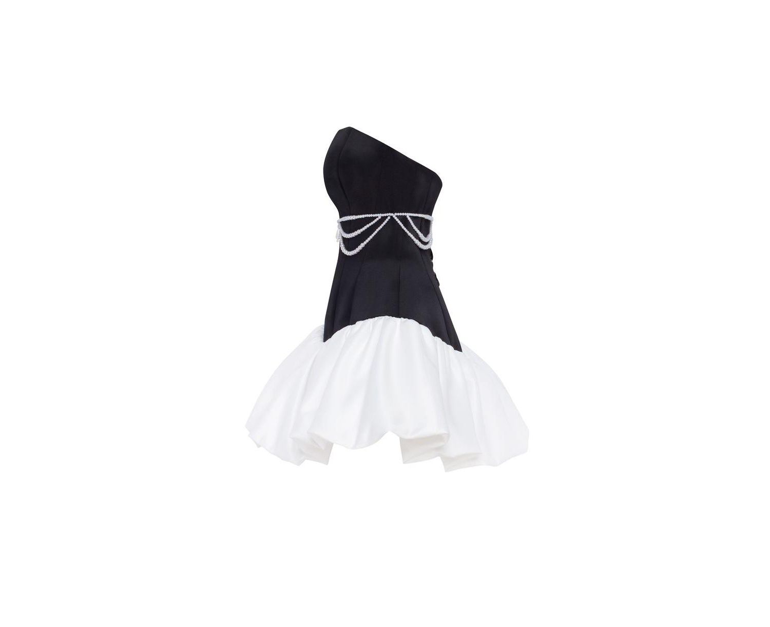 Women's Swan-like mini corset dress