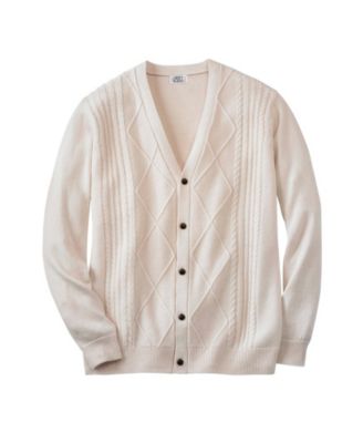 Big & Tall Shoreman S Cardigan Cable Knit Sweater