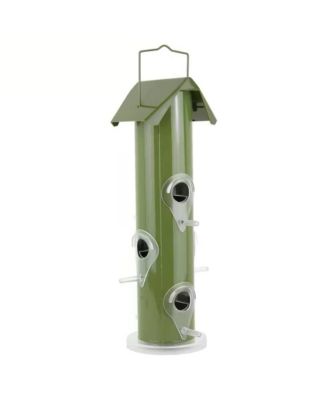 Outdoor Patio Garden 6-Perch Metal Tube Bird Feeder