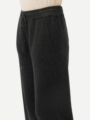 Women's Cashmere Jogger With Contrast Side Grey
