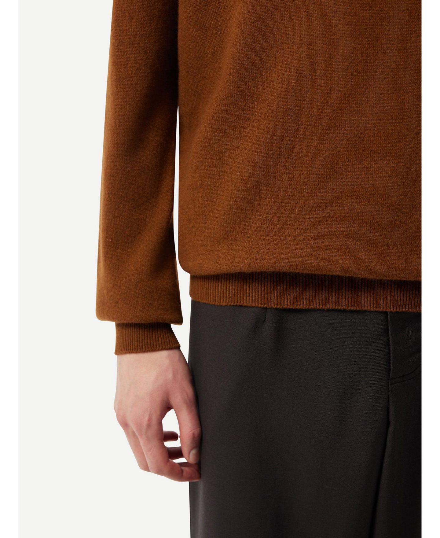 Мужская кашемировая водолазка Gobi Cashmere, цвет: Коричневый — фото 5