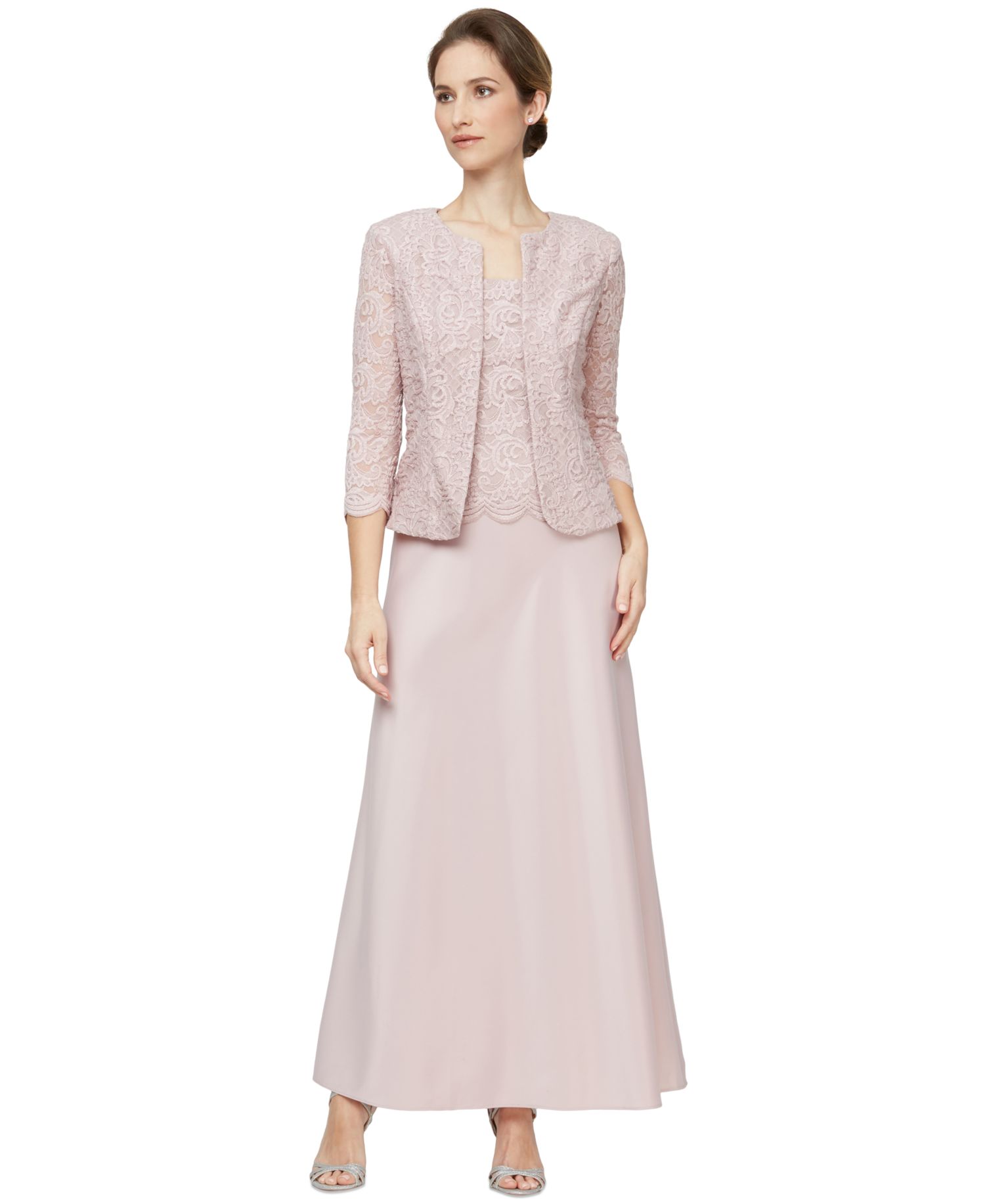 Women's Lace Jacket & Lace-Top Gown