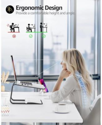 Laptop Stand for Desk Aluminum Computer Stand Riser Holder for Laptop up to 17"