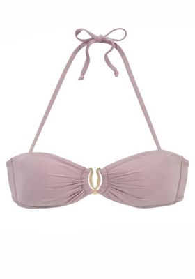 Women's Ruched Bandeau Bikini Swimsuit Top Bra Sizing