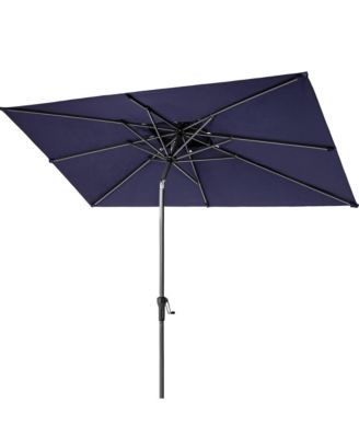 Adjustable Rectangular Tilt Patio Umbrella – Outdoor Shade for Garden & Deck