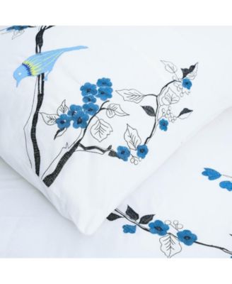 Cherry Garden Cotton 3-Pc. Duvet Cover Set, Full/Queen