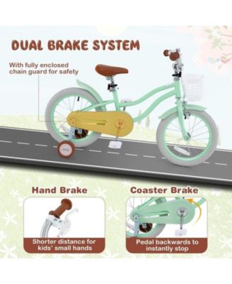 16-Inch Kids Bike with Adjustable Seat and Bell, Lightweight for Ages 3-8