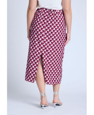 Women's Plus Size Geometric Sequin Skirt