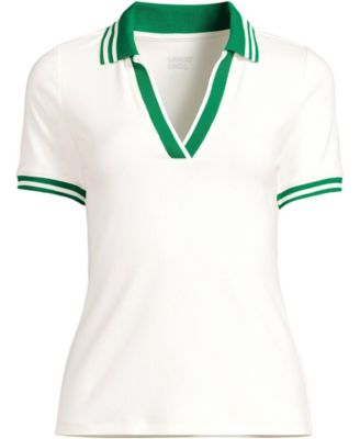Women's Wide Rib Polo Shirt