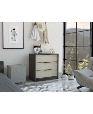 Three-Drawer Dresser for Bedroom Storage and Organization