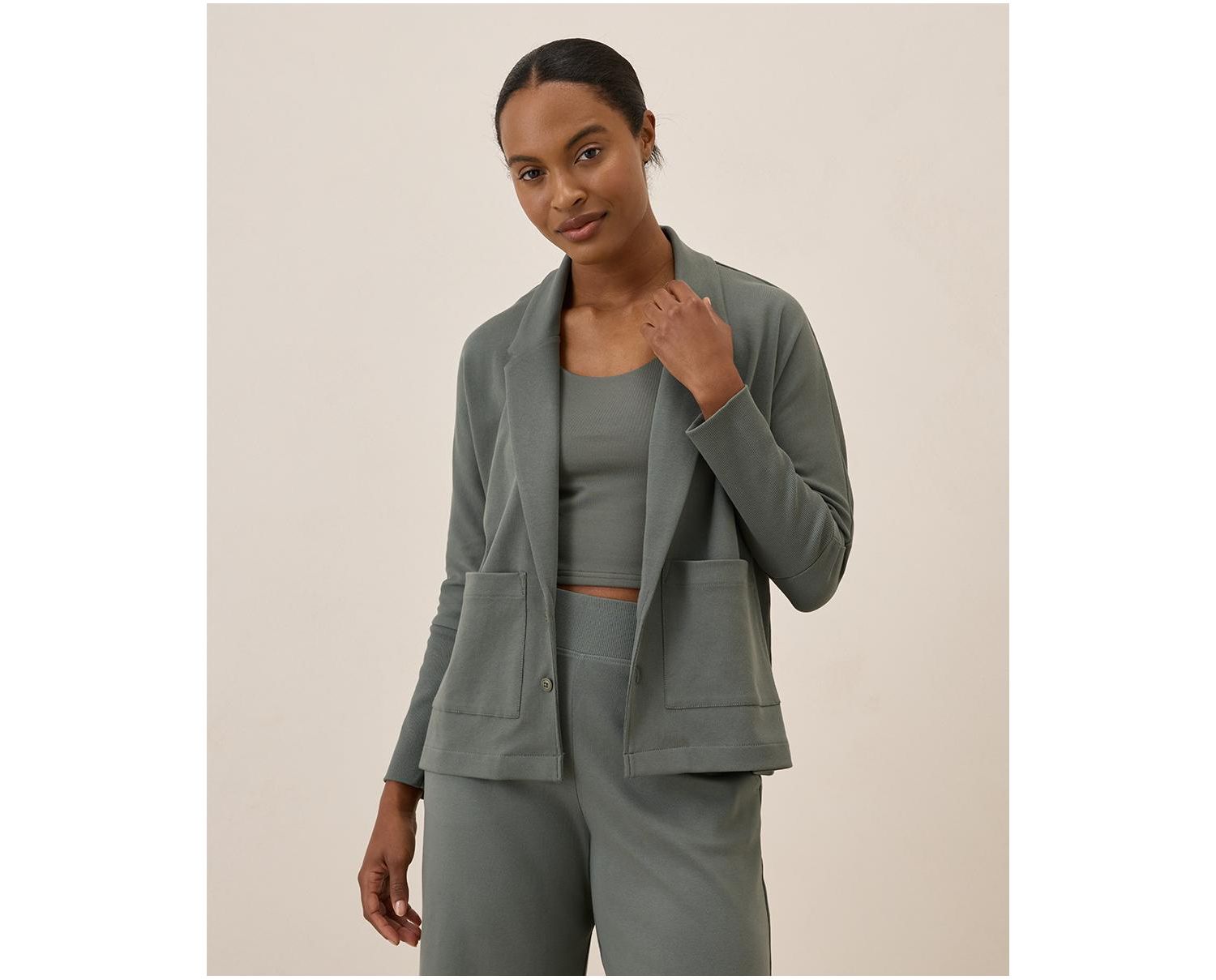 Women's Organic Cotton Airplane Relaxed Blazer