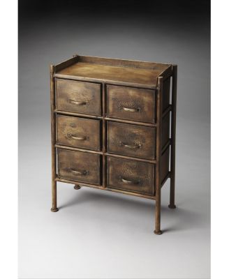 Modern Metal Six-Drawer Dresser for Clothes and Accessories