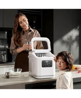 27-lb Countertop Ice Maker with LED Display and Self-Cleaning Function