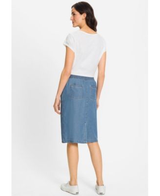 Women's Soft Denim Pull-On Skirt