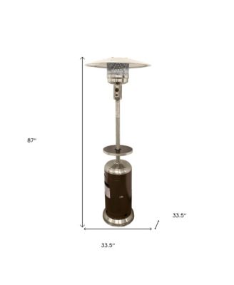 Freestanding 48000 BTU Propane Patio Heater with Steel Construction