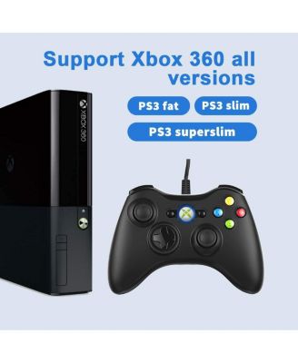 Wired PC Game Controller Joystick Gamepad Double Motor Vibration for Xbox 360 & PC Windows