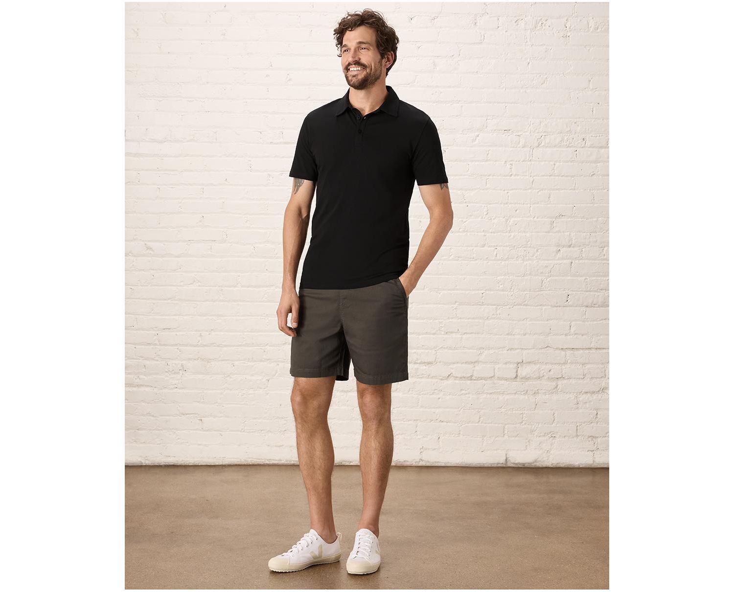 Men's Organic Cotton Luxe Stretch Jersey Slim Polo