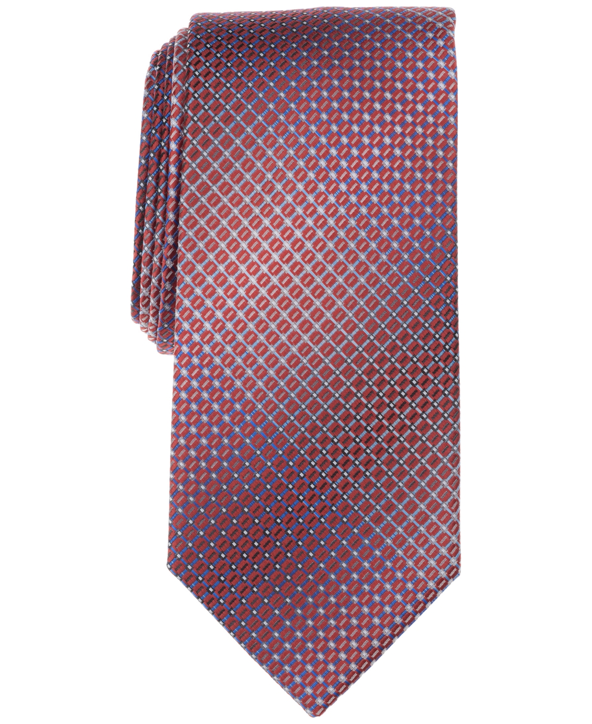 Perry Ellis Men's Atterton Geo-Pattern Gradient Tie - Sienna