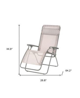 Durable Steel Zero Gravity Chair for Patio Poolside and Garden
