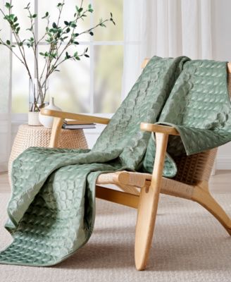 Merano Velvet Sea Spray Reversible Quilted Throw, 50" x 60"