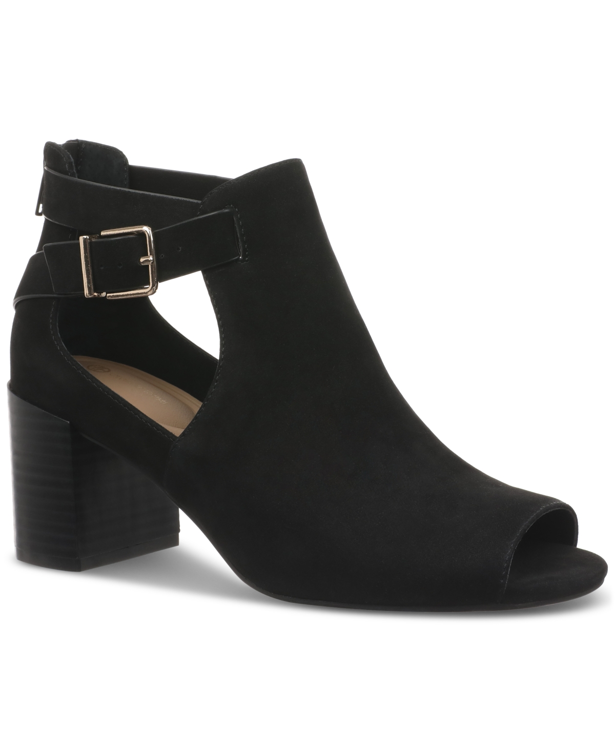 Giani Bernini Women's Gaell Block Heel Peep Toe Shooties, Created For Macy's