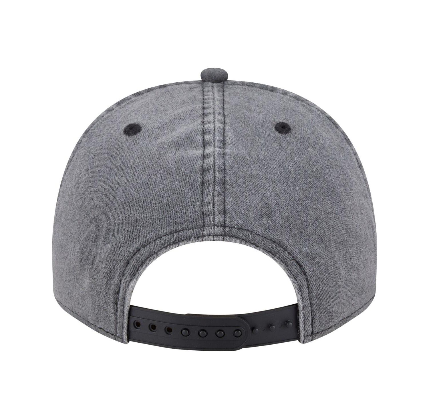 Men's Black Detroit Lions Throwback Washed A-Frame 9FIFTY Snapback Hat
