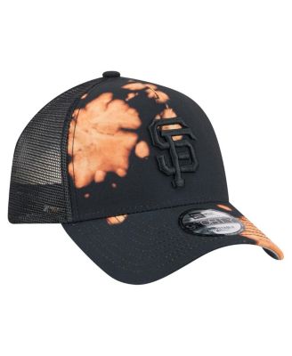 Men's&nbsp;Black San Francisco Giants Bleached A-Frame 9FORTY Adjustable Hat
