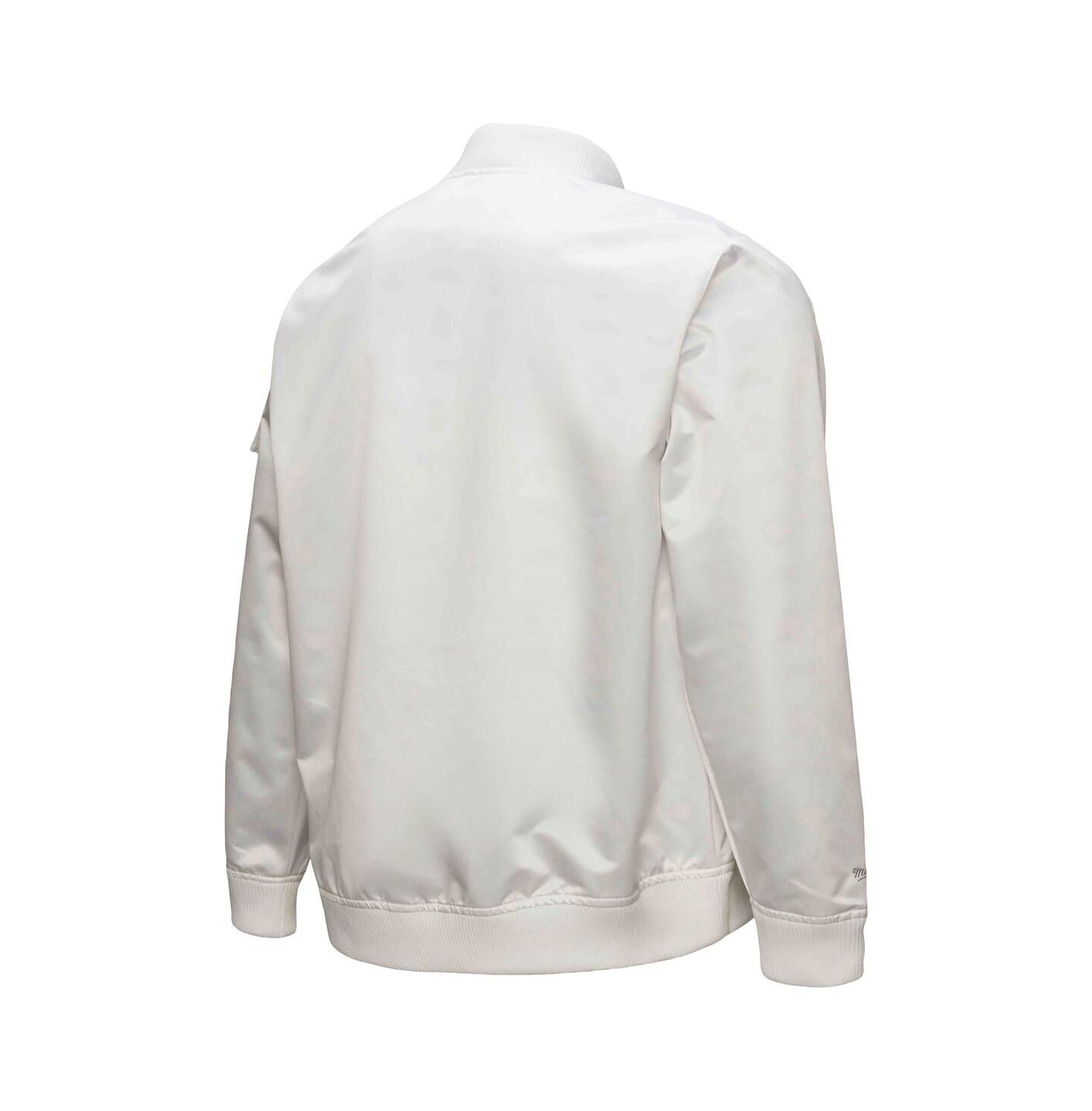 Мужская куртка Mitchell & Ness White Golden State Warriors Hardwood Classics Nights Team Leader Satin Full-Zip — фото 4