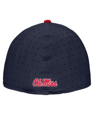 Men's Navy Ole Miss Rebels On-Field True Performance Baseball Fitted Hat