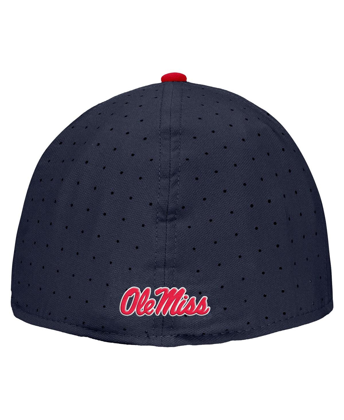Nike Men's Navy Ole Miss Rebels On-field True Performance Baseball Fitted Hat In Navy