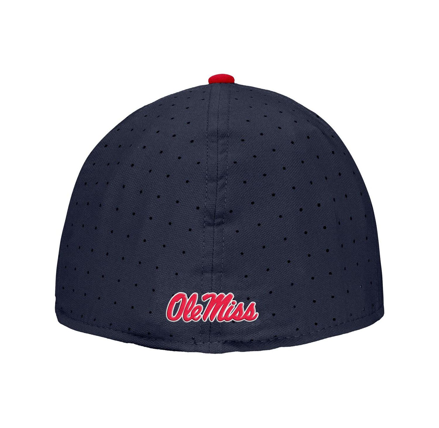 Men's Navy Ole Miss Rebels On-Field True Performance Baseball Fitted Hat