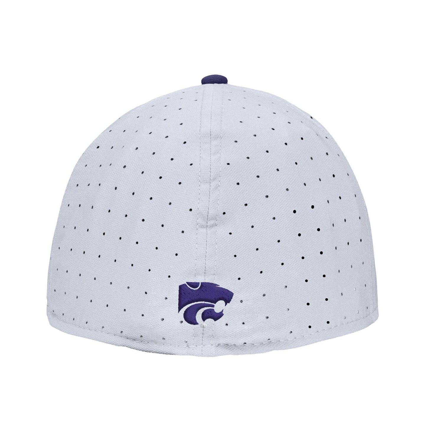 Мужская кепка Nike White Kansas State Wildcats On-Field True Performance Baseball Fitted Hat — фото 2