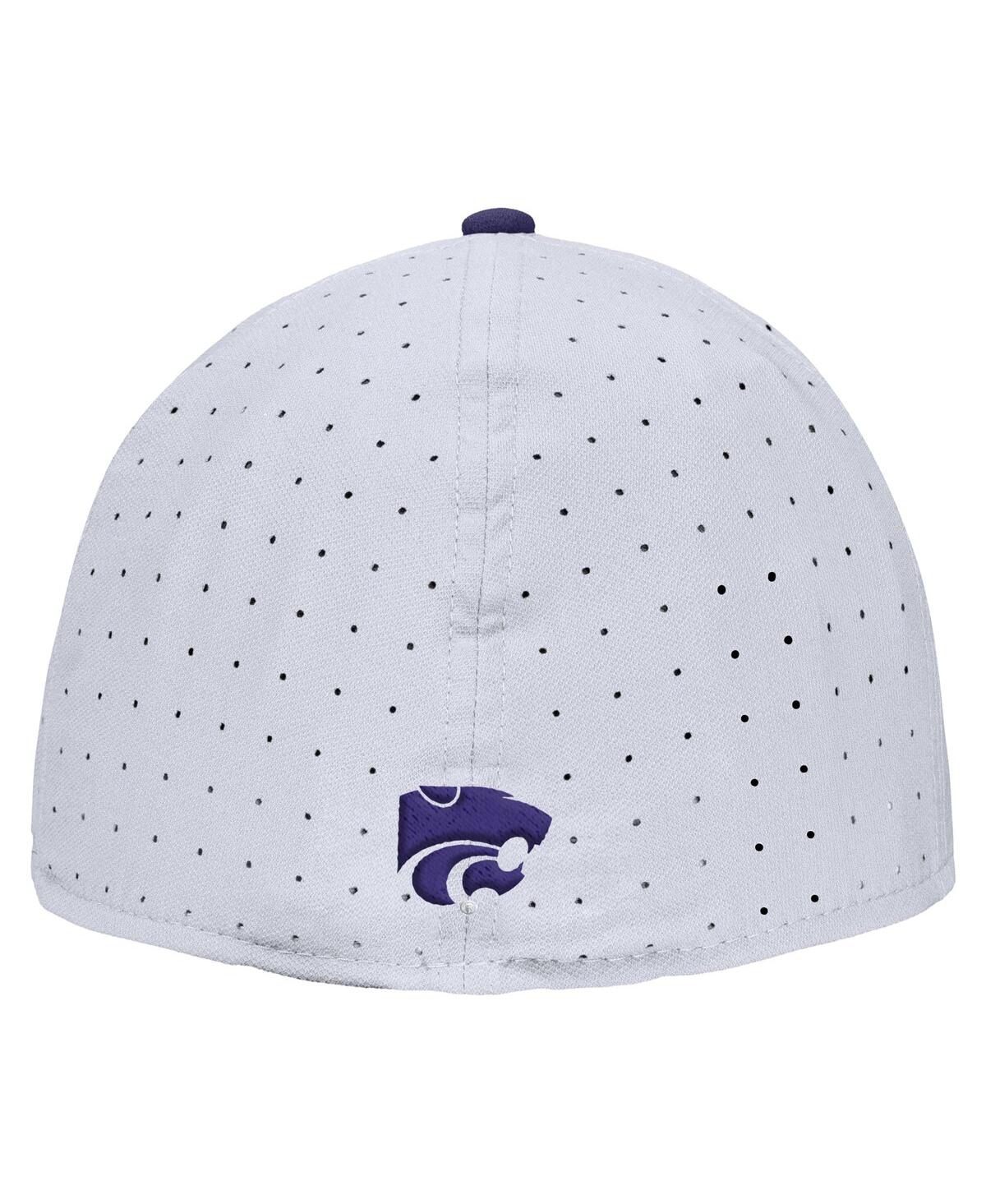 Nike Men's White Kansas State Wildcats On-field True Performance Baseball Fitted Hat In White