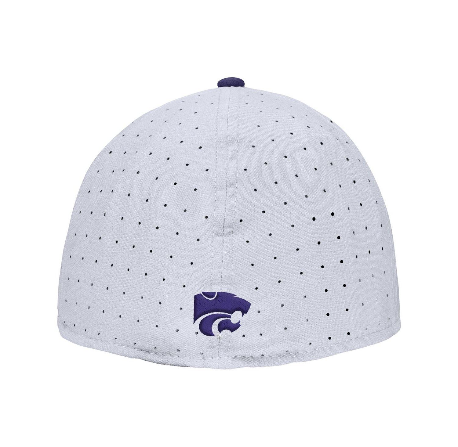 Men's White Kansas State Wildcats On-Field True Performance Baseball Fitted Hat
