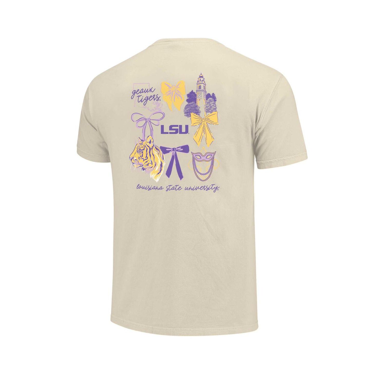 Women's Natural LSU Tigers Coquette T-Shirt