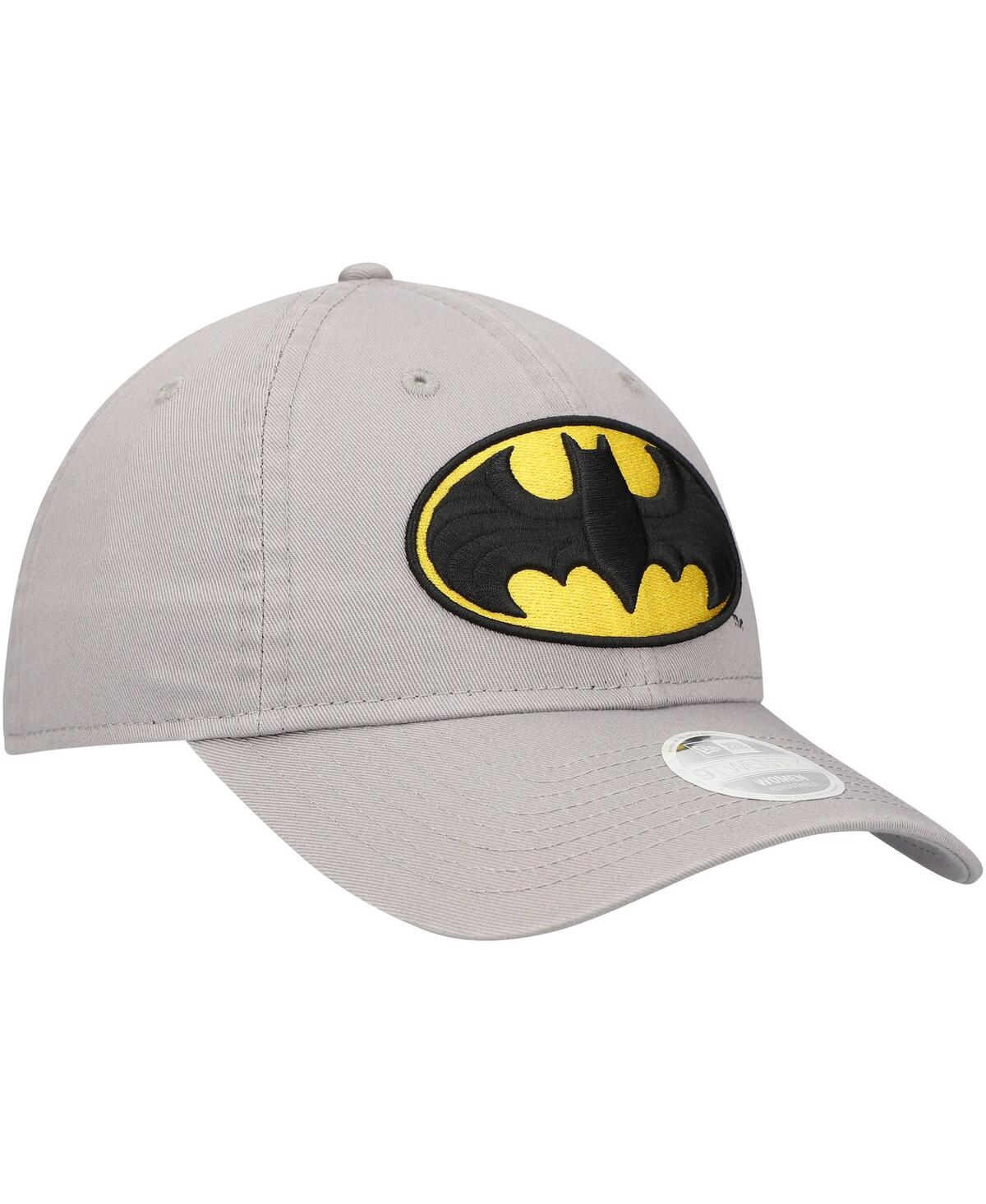 New Era Women's Gray Batman 9twenty Adjustable Hat In Gray