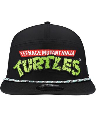 Men's Black Teenage Mutant Ninja Turtles Rope Trucker 9FIFTY Snapback Hat