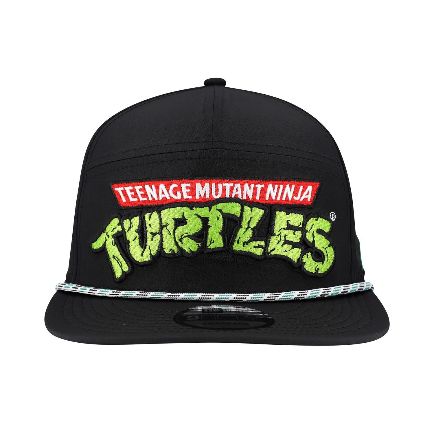 Men's Black Teenage Mutant Ninja Turtles Rope Trucker 9FIFTY Snapback Hat