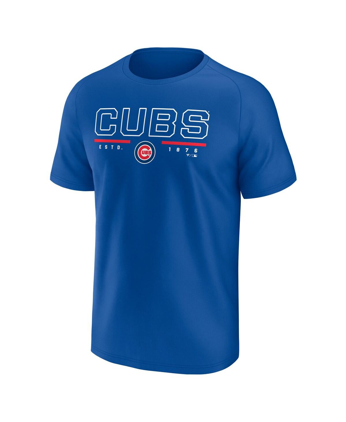 Fanatics Men's Royal Chicago Cubs Raglan T-shirt In Royal