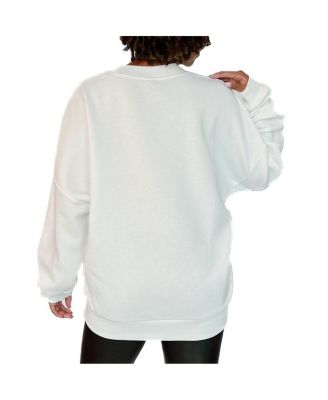 Women's White Charlotte FC Fleece Pullover Sweatshirt