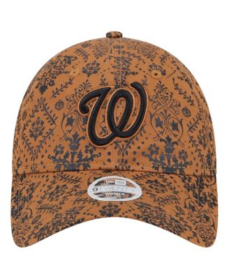 Women's Brown Washington Nationals Vintage Deco 9TWENTY Adjustable Hat