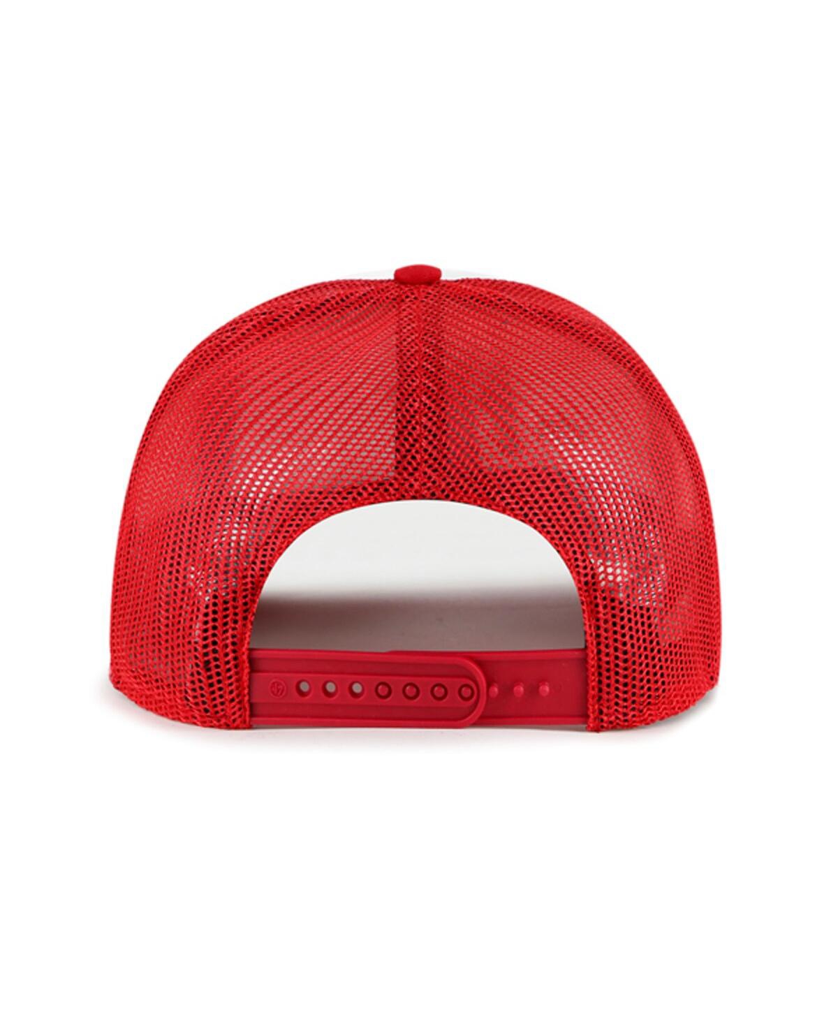 47 Brand Men's White/red Philadelphia Phillies Freshman Trucker Adjustable Hat In White,red