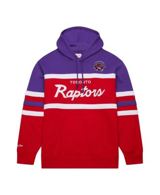 Men's Red/Purple Toronto Raptors Head Coach Pullover Hoodie