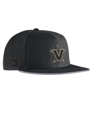 Men's Black Vanderbilt Commodores On-Field True Performance Baseball Fitted Hat