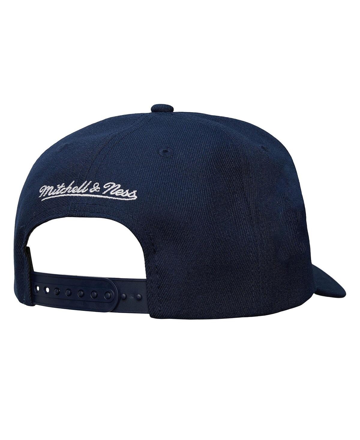 Mitchell & Ness Men's Navy Columbus Blue Jackets Core Team Ground Pro Adjustable Hat In Navy