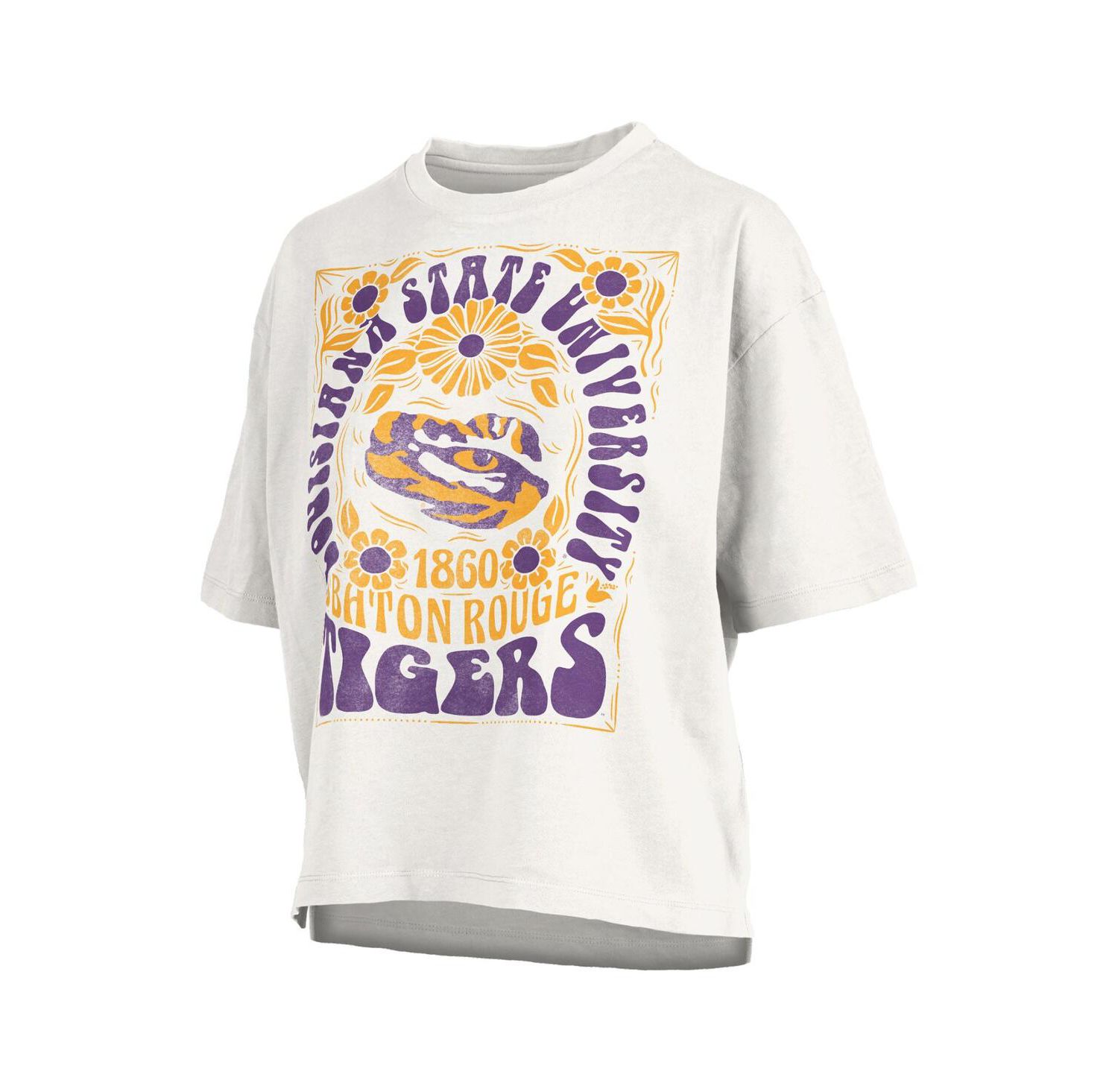 Women's White LSU Tigers Harmony Oversized T-Shirt
