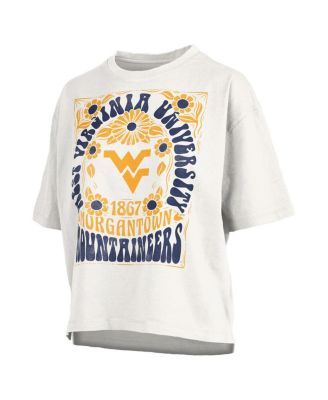 Women's White West Virginia Mountaineers Harmony Oversized T-Shirt